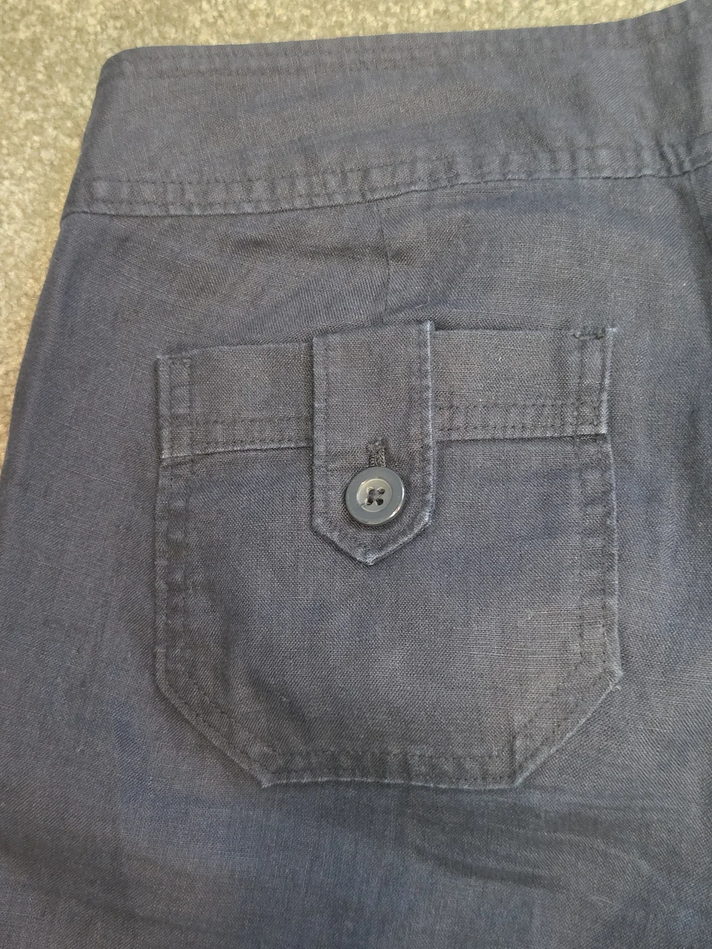 Women's Navy Blue Banana Republic Linen Pants - Size 2